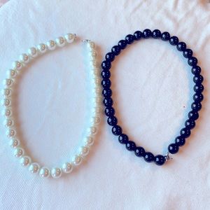 Black and white beads necklaces